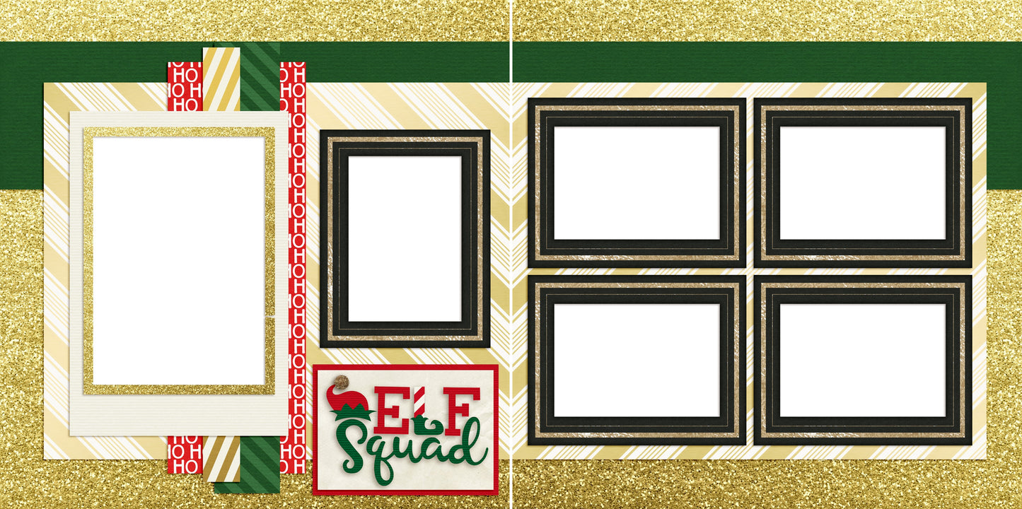 Elf Squad - Christmas - Digital Scrapbook Pages - INSTANT DOWNLOAD
