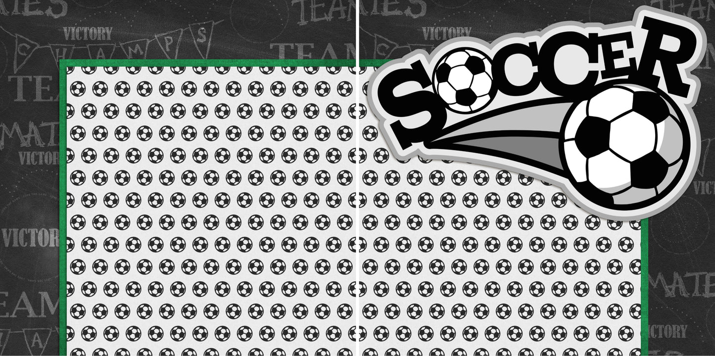 Soccer NPM - 2424 - EZscrapbooks Scrapbook Layouts soccer, Sports