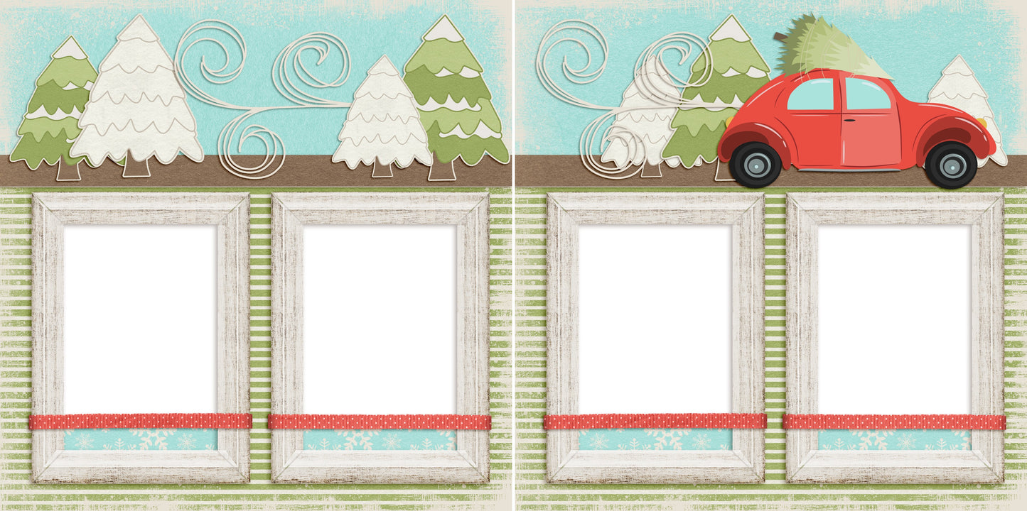 Got the Tree - Christmas - Digital Scrapbook Pages - INSTANT DOWNLOAD