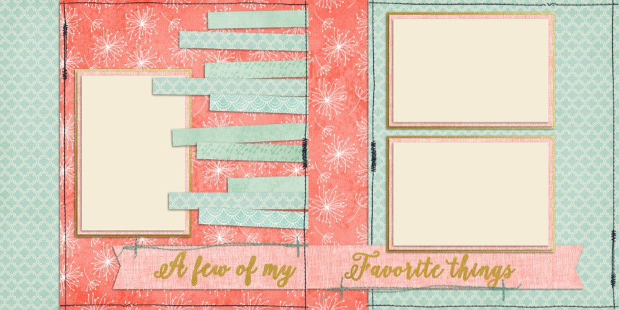 Baby Girl Favorite Things - 713 - EZscrapbooks Scrapbook Layouts Baby - Toddler