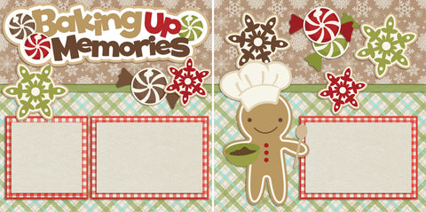 Baking up Memories - 2165 - EZscrapbooks Scrapbook Layouts Christmas