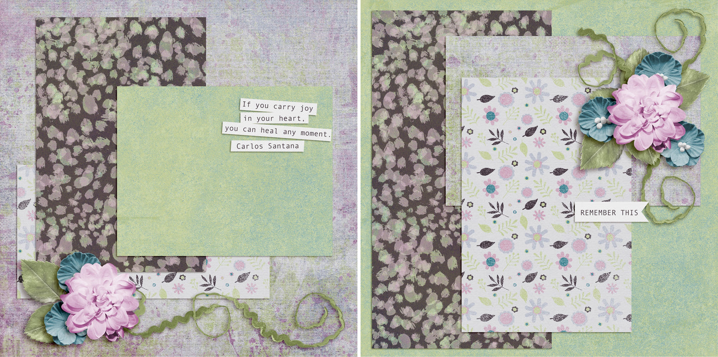 Carry Joy NPM - 4953 - EZscrapbooks Scrapbook Layouts Girls, Other