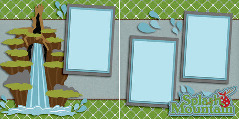 Disney Scrapbook Page – Splash Mountain - Mosaic Moments Page Layout System