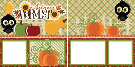 Autumn Harvest - Digital Scrapbook Pages - INSTANT DOWNLOAD - EZscrapbooks Scrapbook Layouts Fall - Autumn