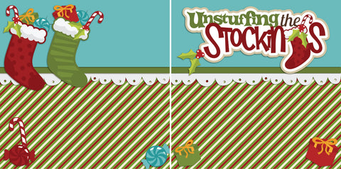 Unstuffing the Stockings NPM - 2429 - EZscrapbooks Scrapbook Layouts Christmas