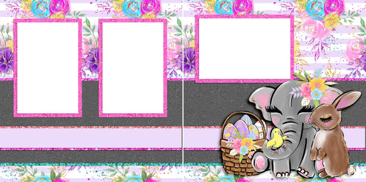 Cute Easter Crew - Digital Scrapbook Pages - INSTANT DOWNLOAD