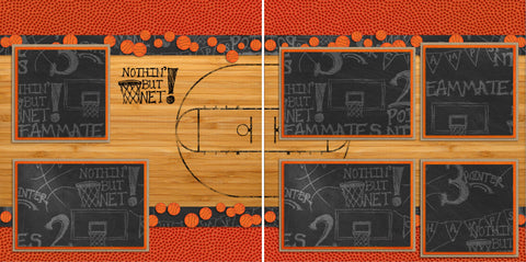 Basketball Court - 1 - EZscrapbooks Scrapbook Layouts basketball, Sports