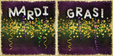 Mardi Gras Bling EZ Background Pages -  Digital Bundle - 10 Digital Scrapbook Pages - INSTANT DOWNLOAD