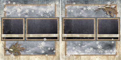 Winter Rustle - 3628 - EZscrapbooks Scrapbook Layouts Christmas, Winter