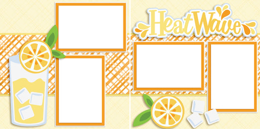 Heat Wave - Lemons - Digital Scrapbook Pages - INSTANT DOWNLOAD - EZscrapbooks Scrapbook Layouts Foods, Summer
