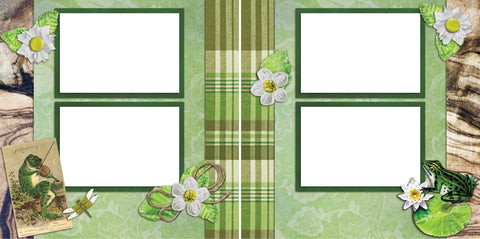 Pond -Digital Scrapbook Pages - INSTANT DOWNLOAD - EZscrapbooks Scrapbook Layouts Farm - Garden