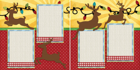 Reindeer - 2201 - EZscrapbooks Scrapbook Layouts Christmas