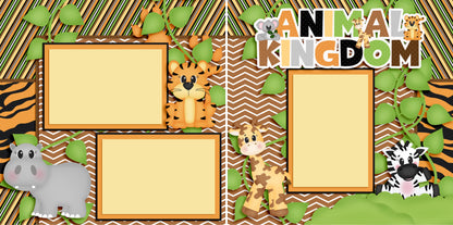 Animal Kingdom - 3774 - EZscrapbooks Scrapbook Layouts Animals, Disney