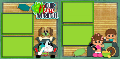 Our New Normal - 4932 - EZscrapbooks Scrapbook Layouts covid, Quarantine-Corona