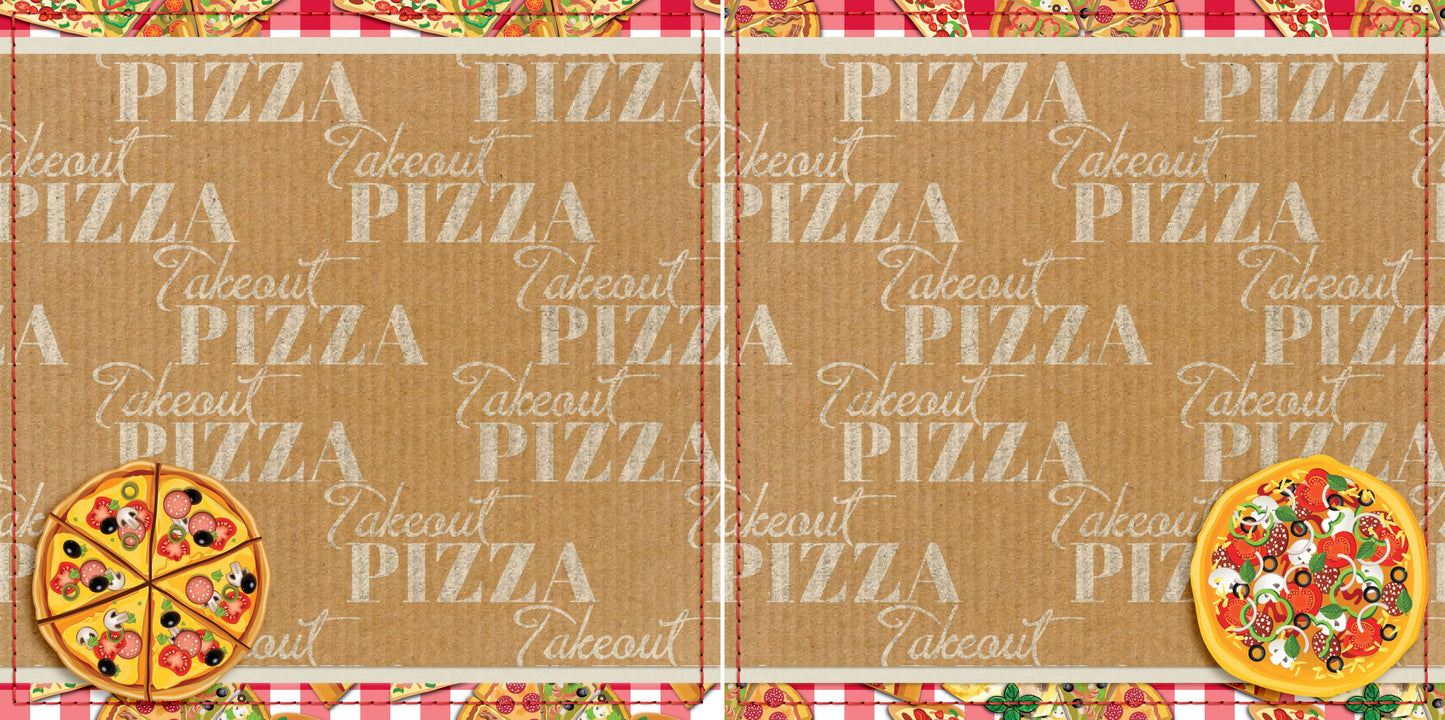 Takeout Pizza NPM - 5305 - EZscrapbooks Scrapbook Layouts Foods, pizza