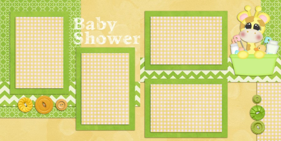 Baby Shower - 47 - EZscrapbooks Scrapbook Layouts Baby - Toddler