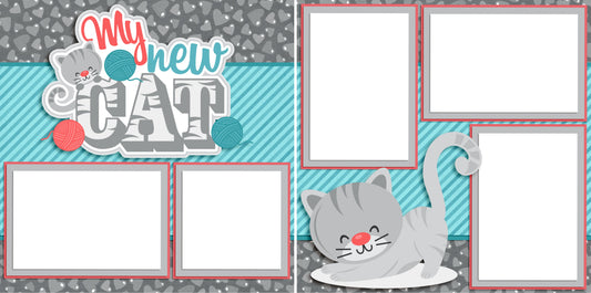 My New Cat - Digital Scrapbook Pages - INSTANT DOWNLOAD - 2019 - EZscrapbooks Scrapbook Layouts Cats, Pets