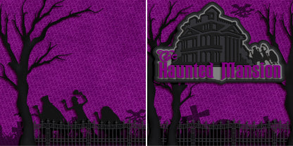 The Haunted Mansion NPM - 3365 - EZscrapbooks Scrapbook Layouts Disney
