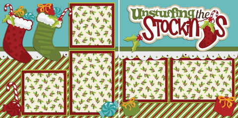 Unstuffing the Stockings - 2183 - EZscrapbooks Scrapbook Layouts Christmas