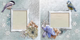 Winter Birdies - 5286 - EZscrapbooks Scrapbook Layouts Snow, Winter