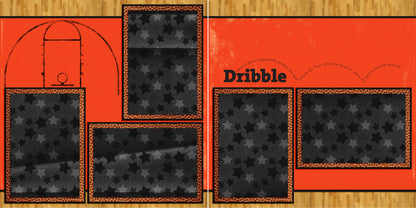 Dribble - 3692 - EZscrapbooks Scrapbook Layouts basketball, Sports