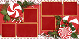 Peppermint Holiday - 3578 - EZscrapbooks Scrapbook Layouts Christmas