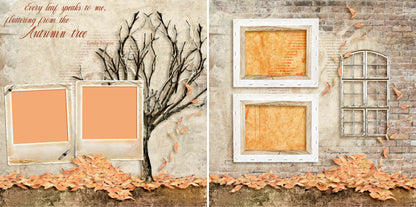 The Autumn Tree - 3604 - EZscrapbooks Scrapbook Layouts Fall - Autumn