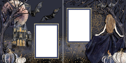 Enchanted Night EZ Quick Pages -  Digital Bundle - 10 Digital Scrapbook Pages - INSTANT DOWNLOAD