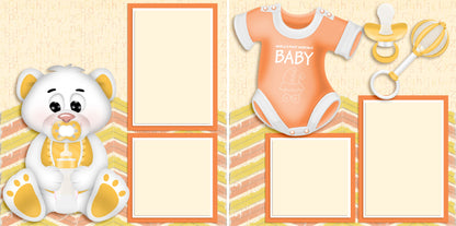 Adorable Baby Yellow - 4082 - EZscrapbooks Scrapbook Layouts Baby, Baby - Toddler
