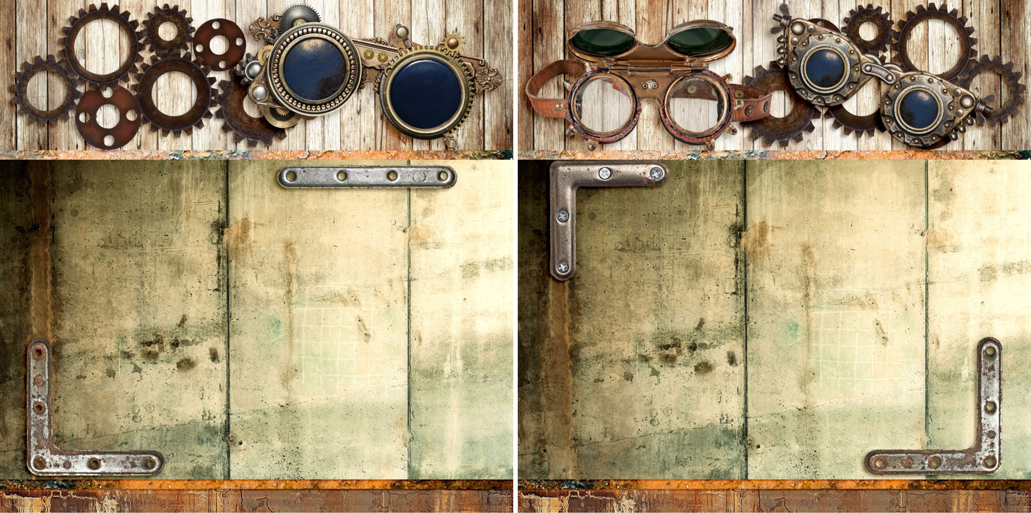 Steampunk:2 NPM - 3713 - EZscrapbooks Scrapbook Layouts Steampunk