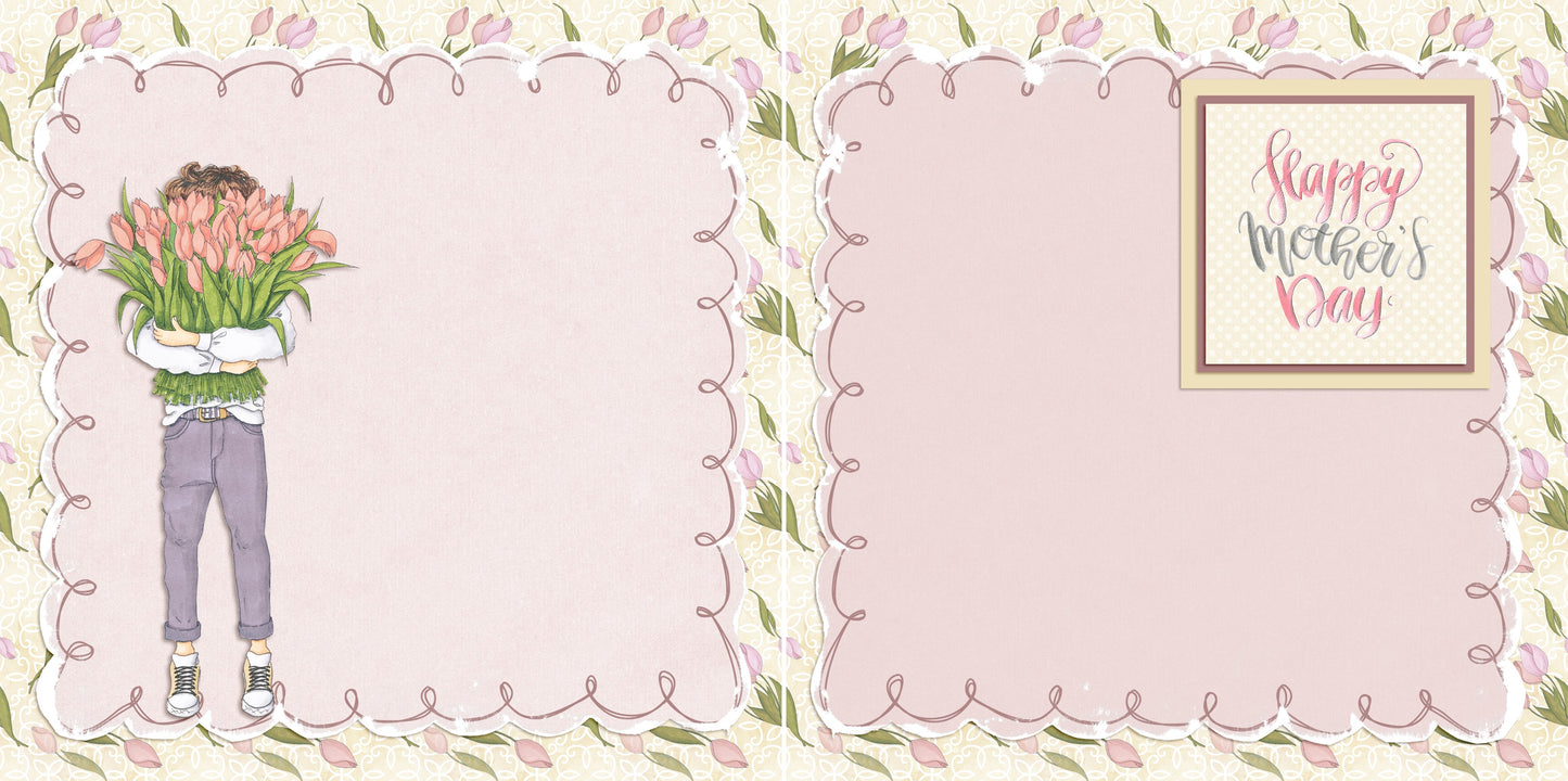 Happy Mother's Day NPM - 5407 - EZscrapbooks Scrapbook Layouts 