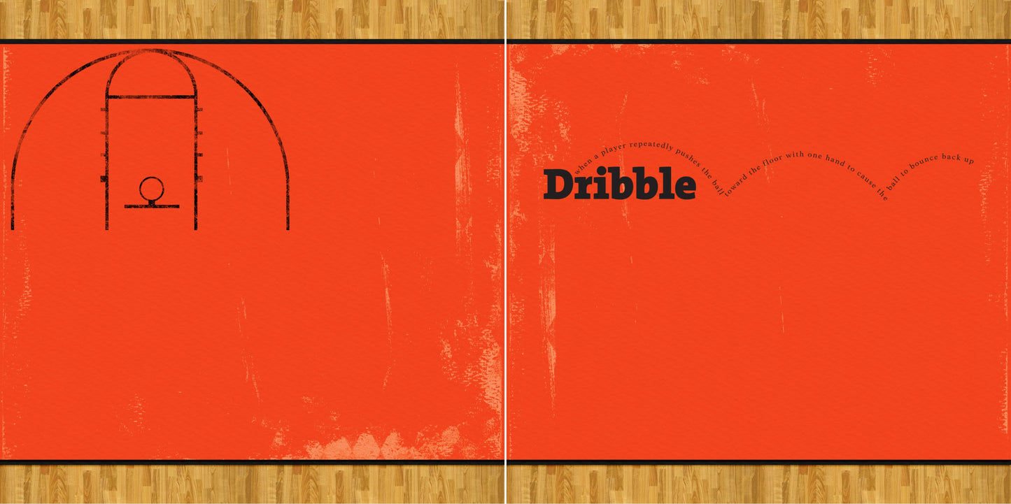 Dribble NPM - 3693 - EZscrapbooks Scrapbook Layouts basketball, Sports