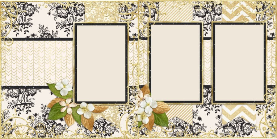 Wedding EIGHT - 664 - EZscrapbooks Scrapbook Layouts Wedding