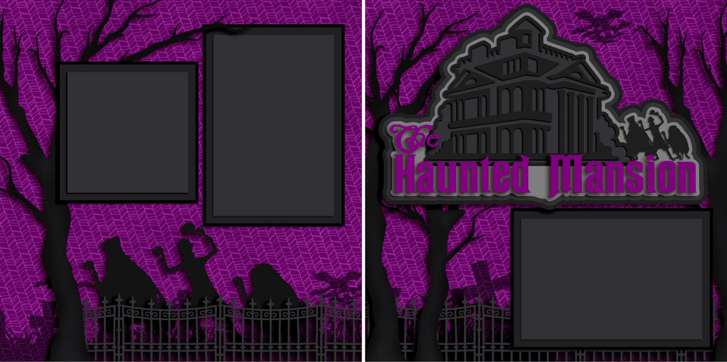 The Haunted Mansion - 3364 - EZscrapbooks Scrapbook Layouts Disney