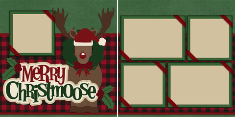 Merry Christmoose - 2202 - EZscrapbooks Scrapbook Layouts Christmas