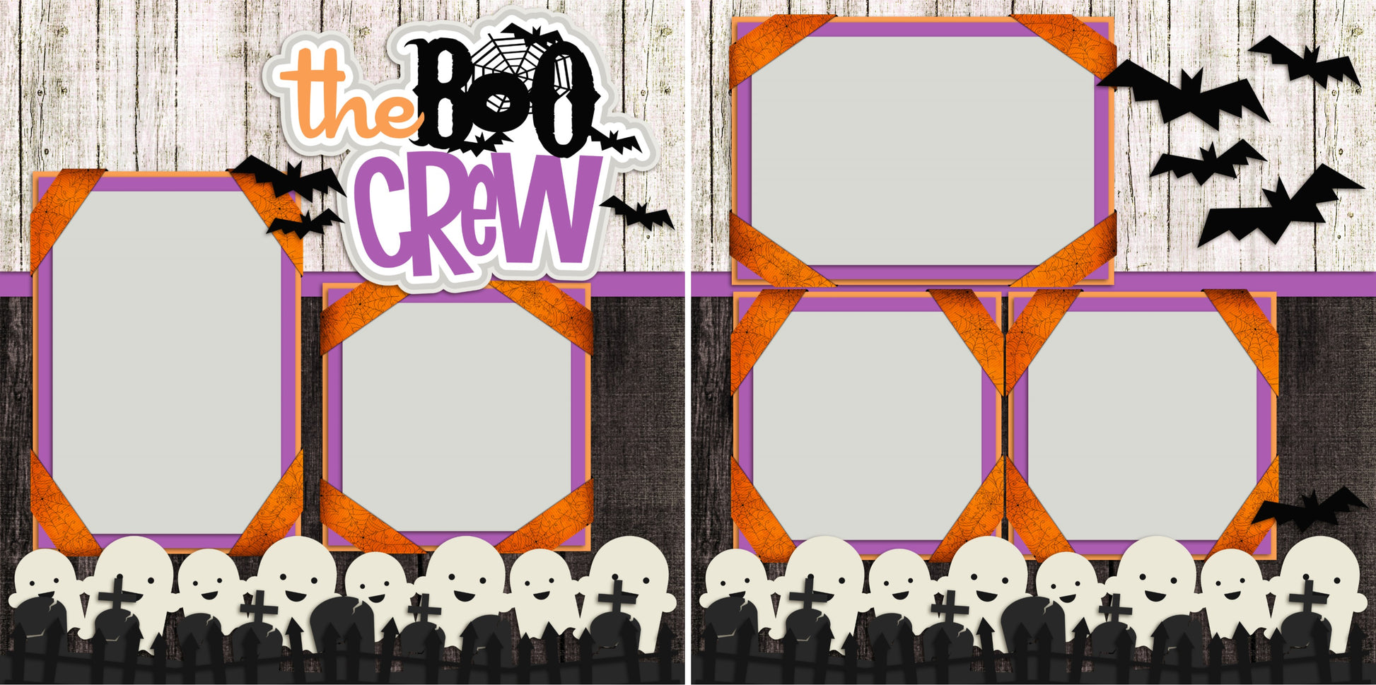 The Boo Crew - 2159 - EZscrapbooks Scrapbook Layouts Halloween