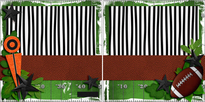The Game of Football NPM - 3413 - EZscrapbooks Scrapbook Layouts football, Sports