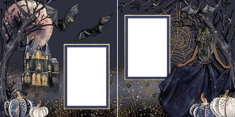 Enchanted Night African American - Digital Scrapbook Pages - INSTANT DOWNLOAD