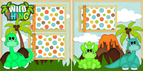 Wild Thing Boy - 193 - EZscrapbooks Scrapbook Layouts Animals, Kids