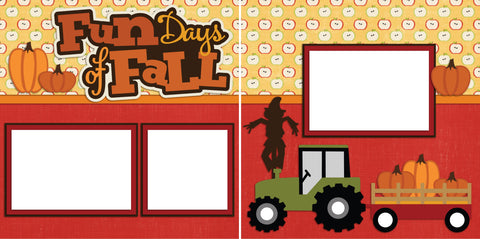 Fun Days of Fall - Digital Scrapbook Pages - INSTANT DOWNLOAD - EZscrapbooks Scrapbook Layouts Fall - Autumn