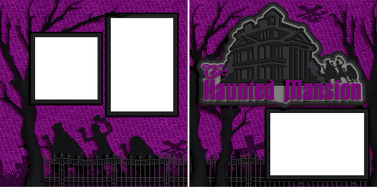 The Haunted Mansion - Digital Scrapbook Pages - INSTANT DOWNLOAD - EZscrapbooks Scrapbook Layouts Disney