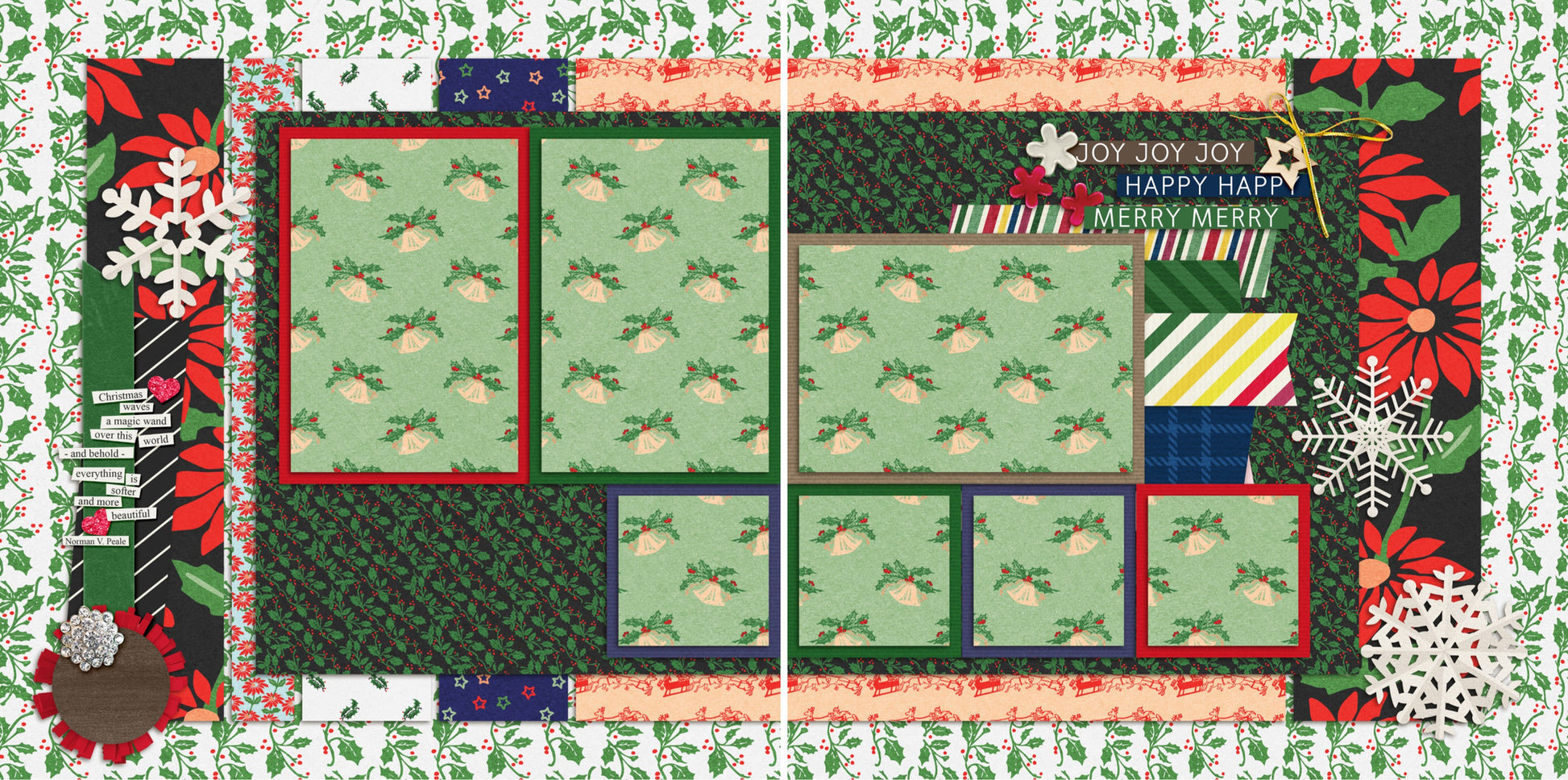 Christmas Magic - 17 - EZscrapbooks Scrapbook Layouts Christmas