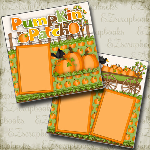 Pumpkin Patch - 2342 - EZscrapbooks Scrapbook Layouts Fall - Autumn