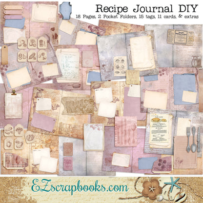 Recipe Journal - 7161 - EZscrapbooks Scrapbook Layouts Journals