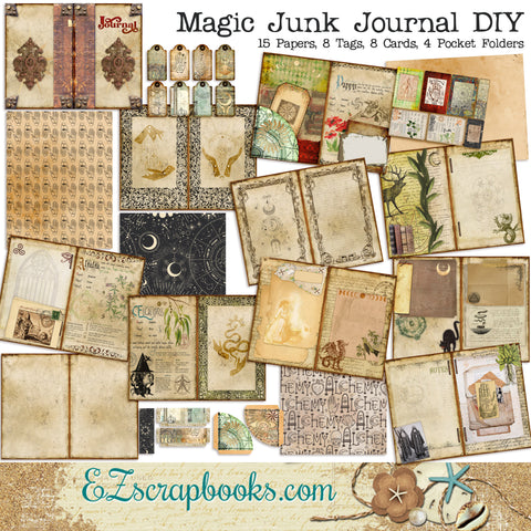 Mini Junk Journal With Lots of Writing Space, Free Shipping Worldwide 