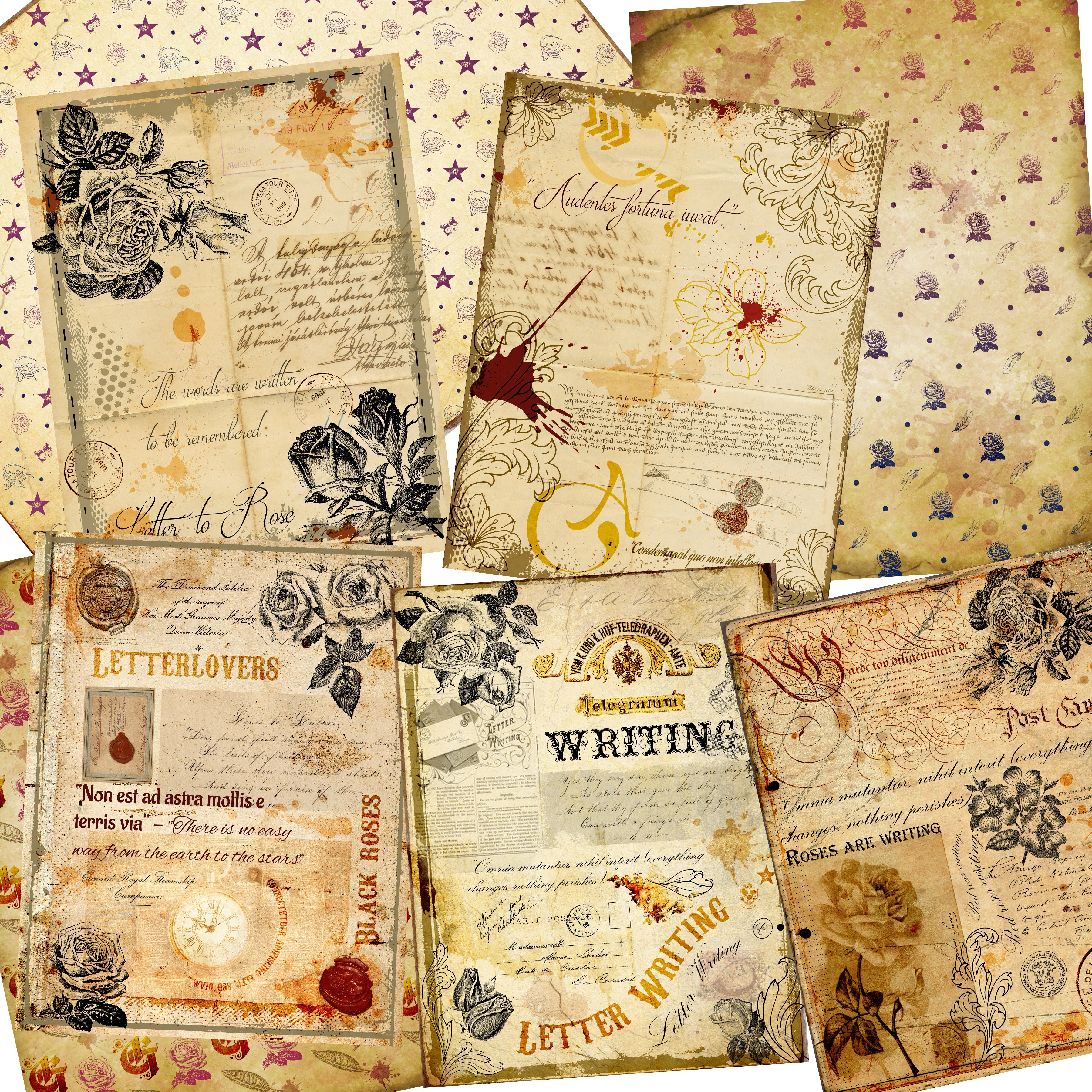Vintage Writing Paper Pack - 7206 – EZscrapbooks
