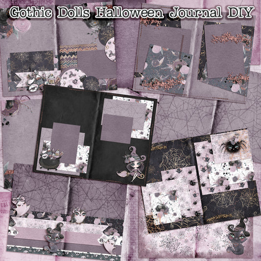 Gothic Dolls Journal Pack - 7263 - EZscrapbooks Scrapbook Layouts Journals