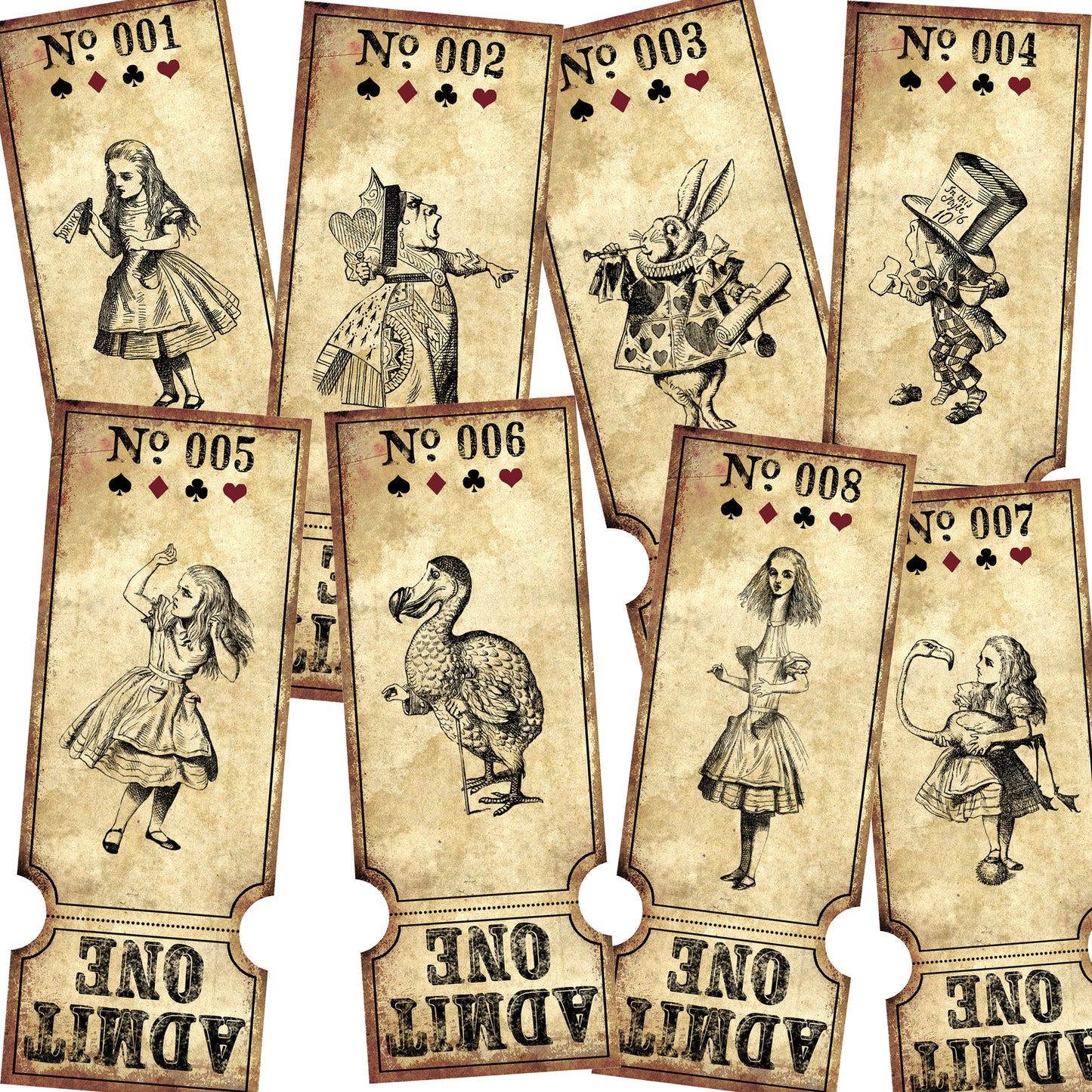 Alice Tickets 1-100 - 7272