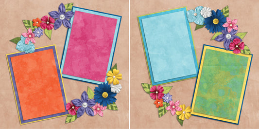 Flower Girl - 2104 - EZscrapbooks Scrapbook Layouts Spring - Easter, Summer