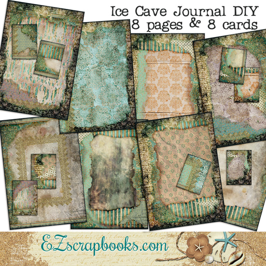Ice Cave Journal Set - 7079 - EZscrapbooks Scrapbook Layouts Journals